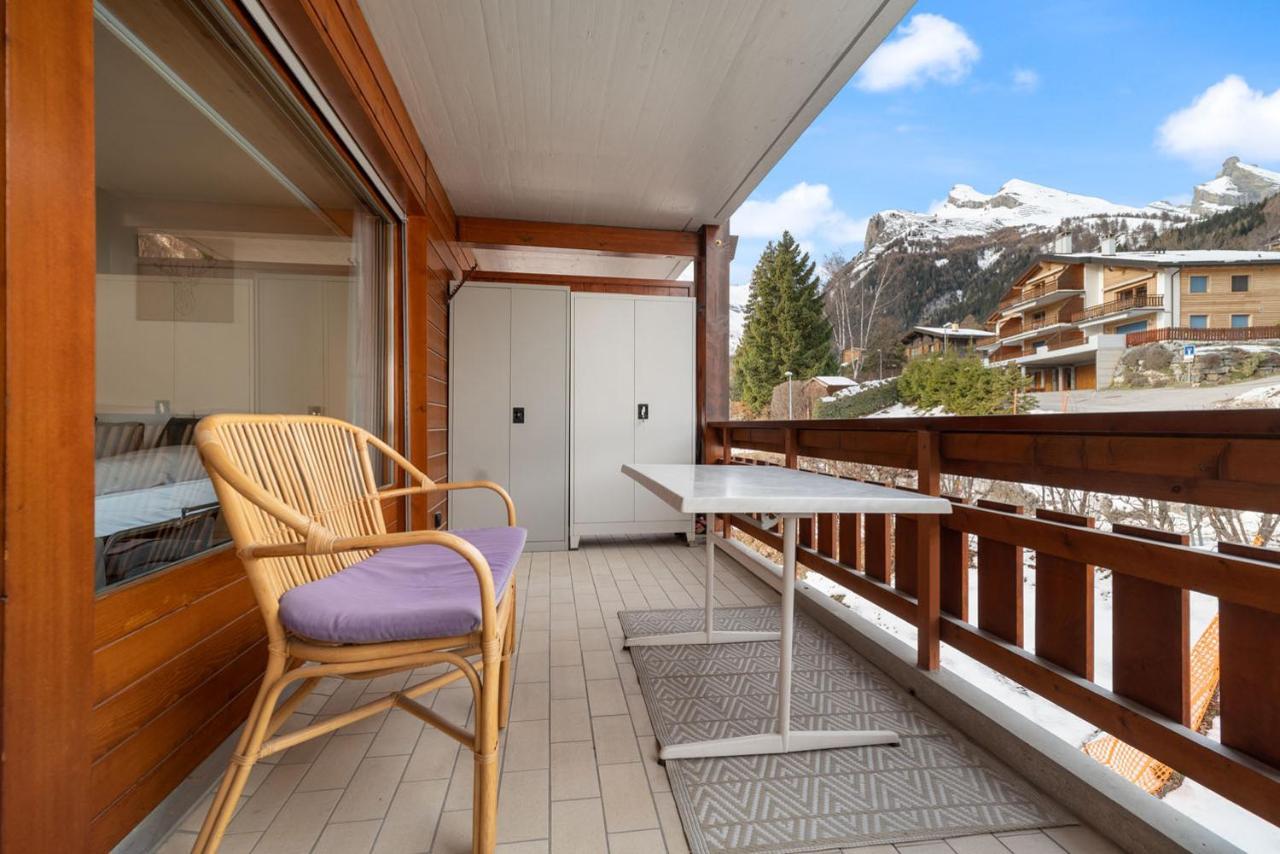 Charmant Studio Renove Situe Dans Les Bains D'Ovronnaz, Immeuble Les Sources Bagian luar foto